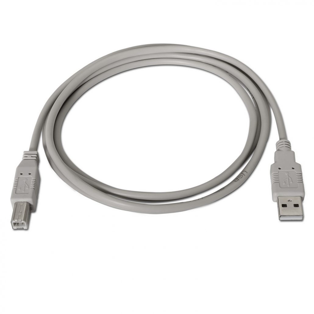 Cable para Impresora, USB 2.0 de tipo A (M) a USB tipo B (M), Longitud –  PCDomino