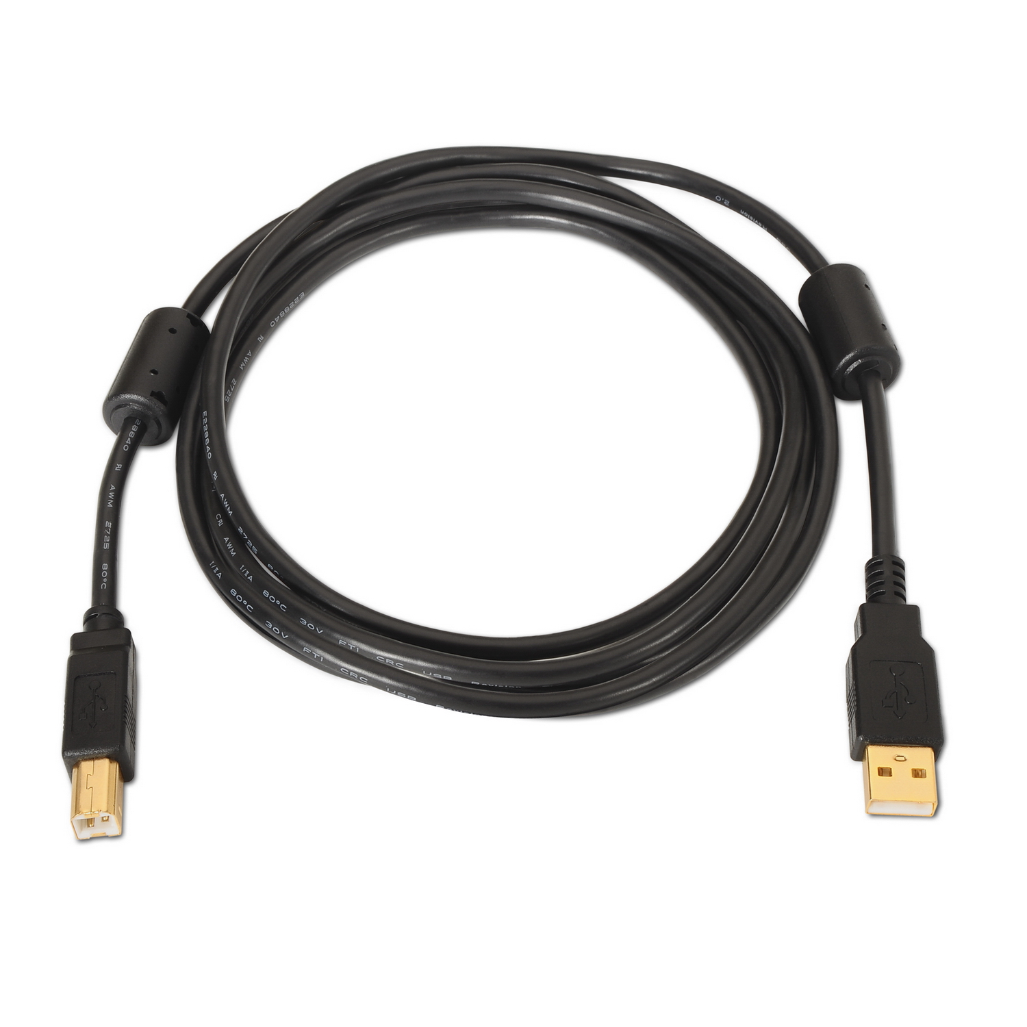 Master Cables Cable USB de impresora de marca, cable USB tipo B, cable de  escáner USB 2.0 A macho a B macho de 4.9 ft para impresoras como Canon, HP