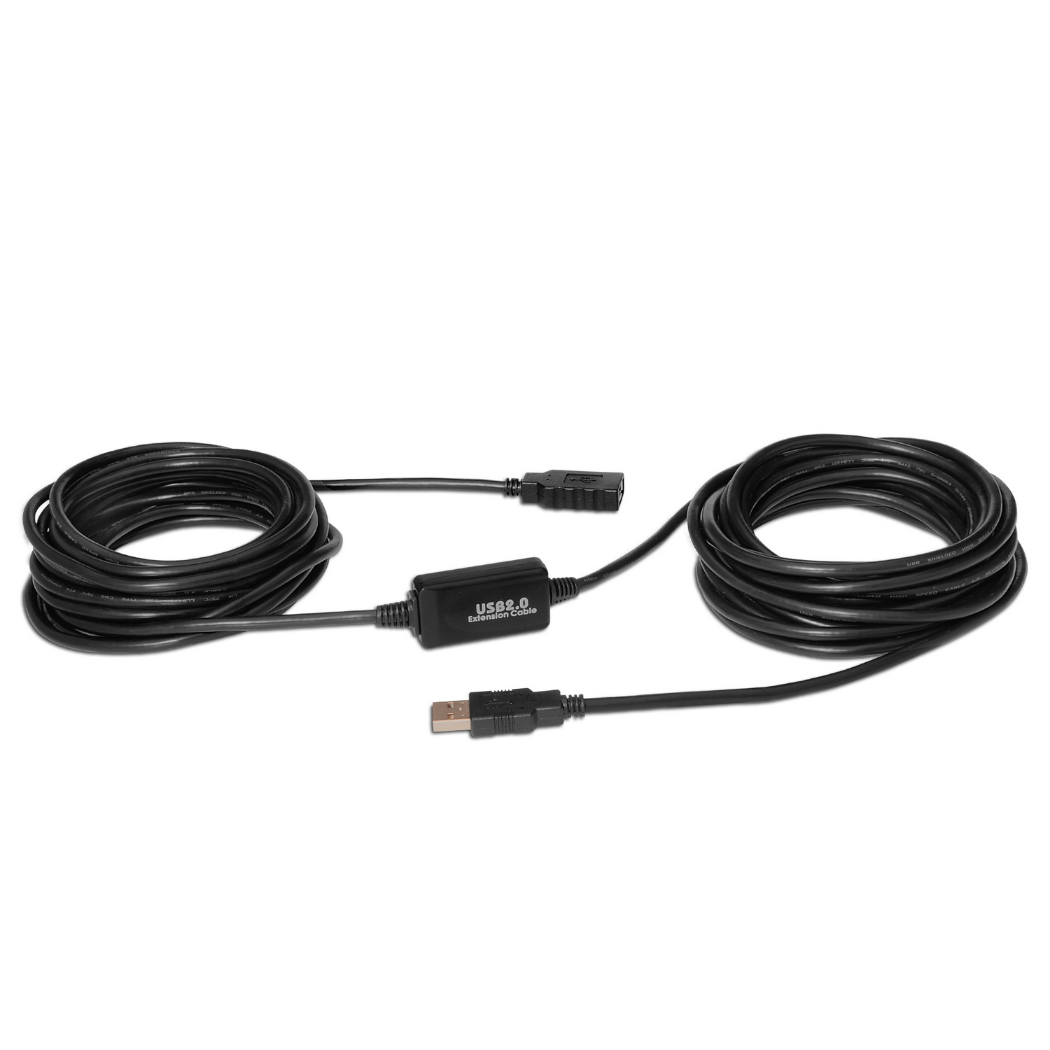 Cable 15m Extensión Alargador USB 2.0 Activo Amplificado - Macho a Hembra  USB A - Negro - StarTech 