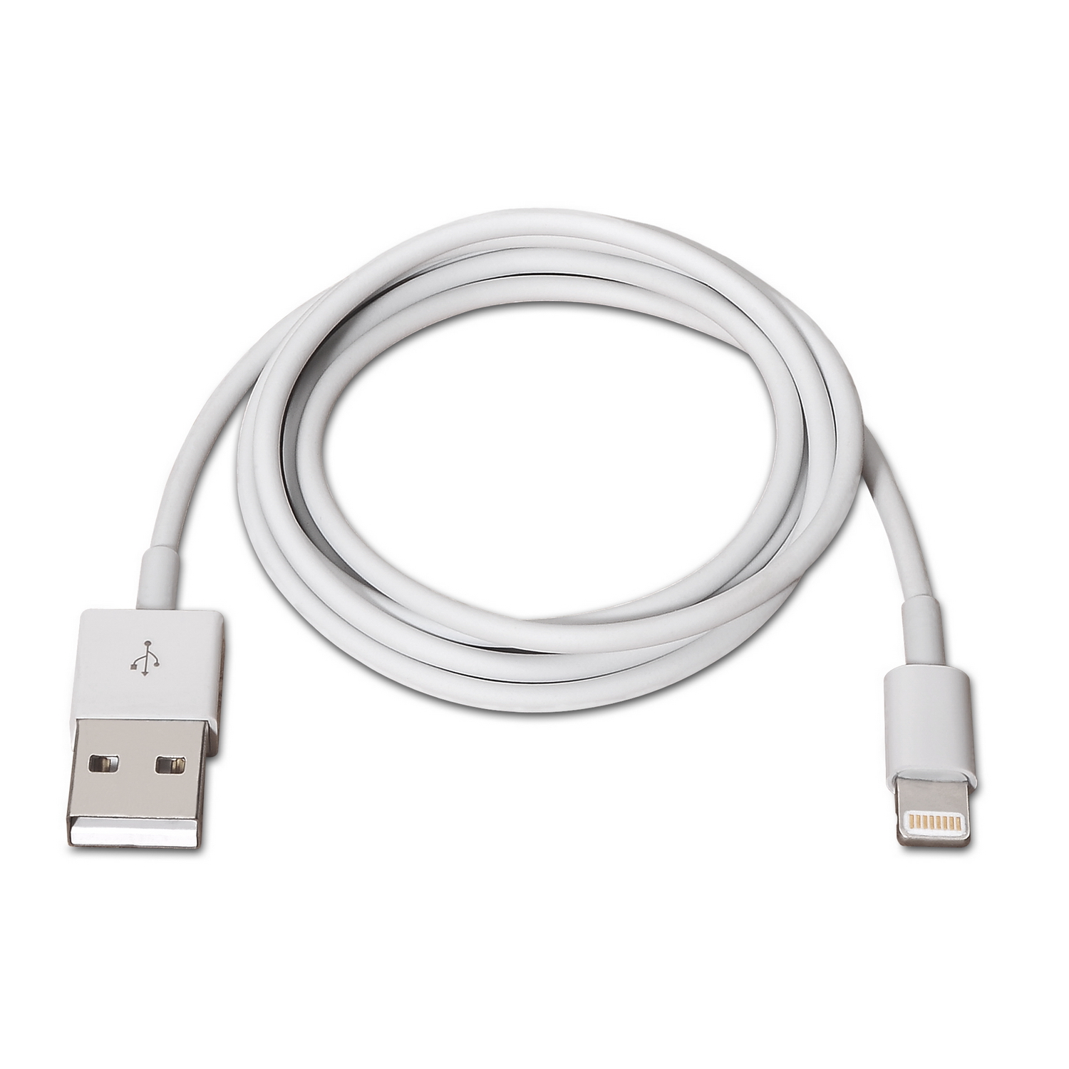 deleyCON Câble USB 2.0 - Lightning 0.15 m (Blanc) - MK-MK395 