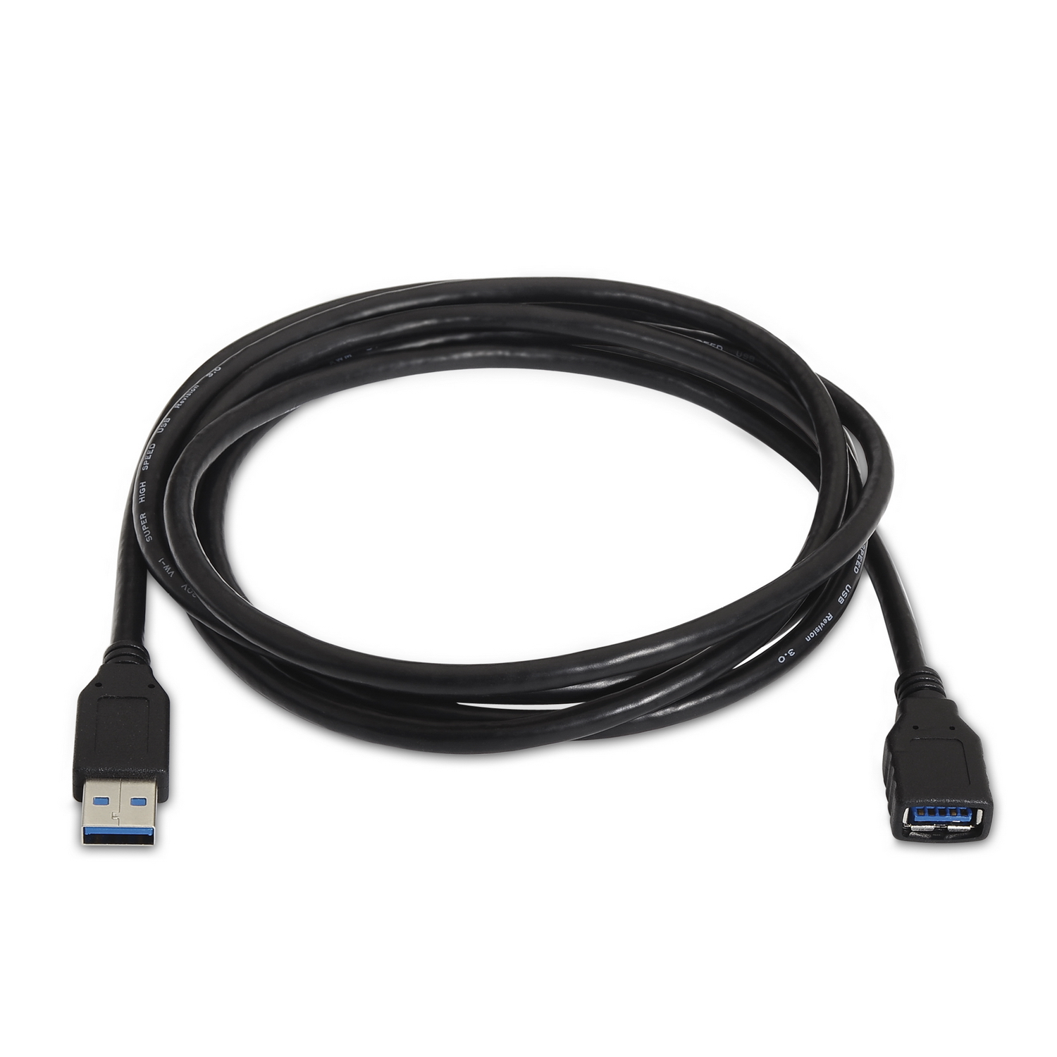 polla parcialidad Fructífero Cable Extensión USB 3.0, tipo A Macho a A Hembra, negro, 1.0 metros -  AISENS®