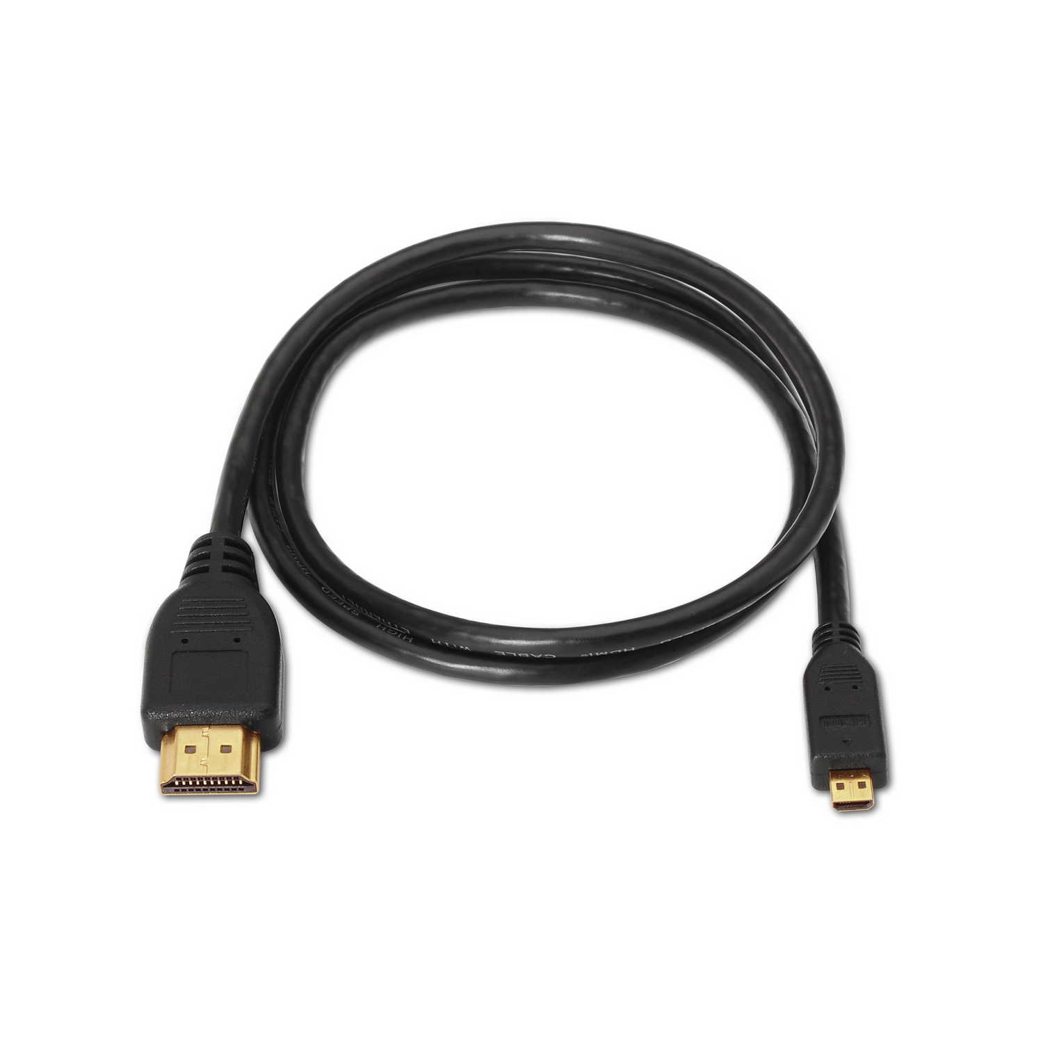 Cable Micro HDMI alta velocidad / HEC, A Macho-D/Macho, negro, 1.8
