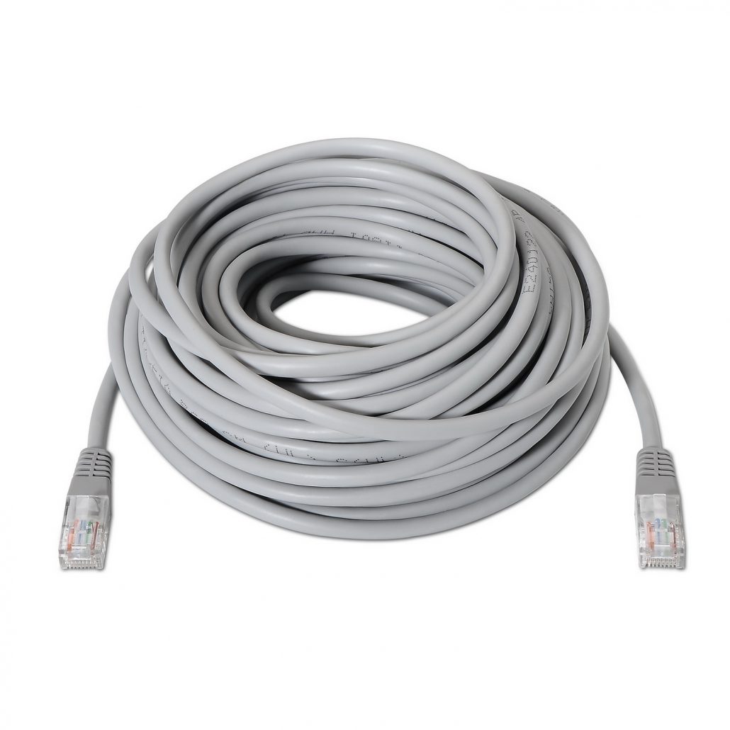 Cable de red 20 metros cat 6 100% cobre Blanco