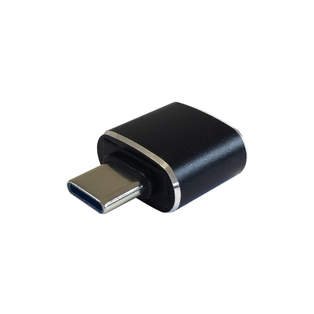 Adaptador OTG Tipo C Negro + Adaptador Micro USB