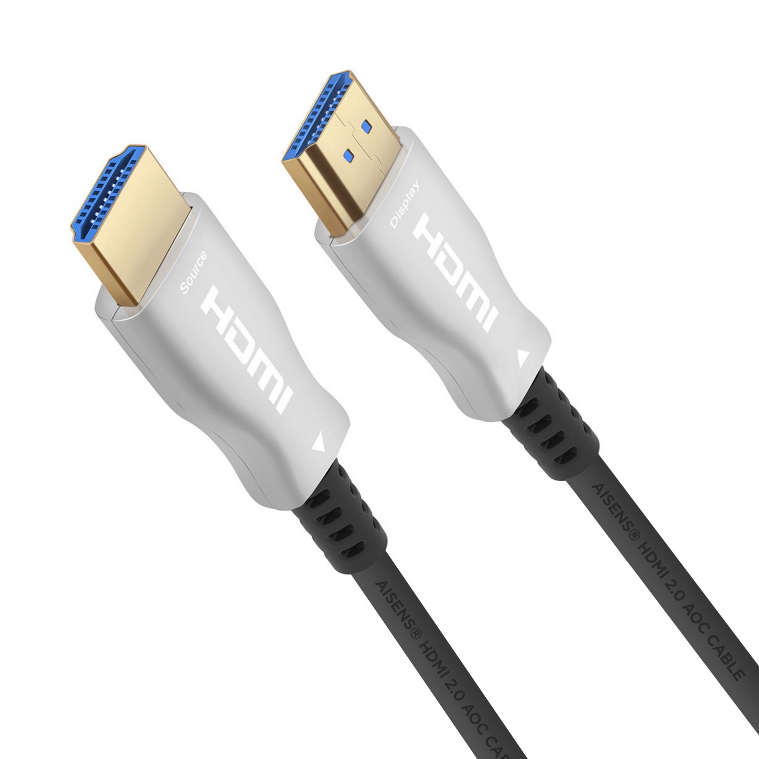 Cable HDMI 4K HDR de 3 a 300 pies /.914 a 91.44 metros, 144 Hz de alta  velocidad Ultra HD, HDMI 2.0 18 Gbps, Fiber Optic HDMI Cable HDMI Negro