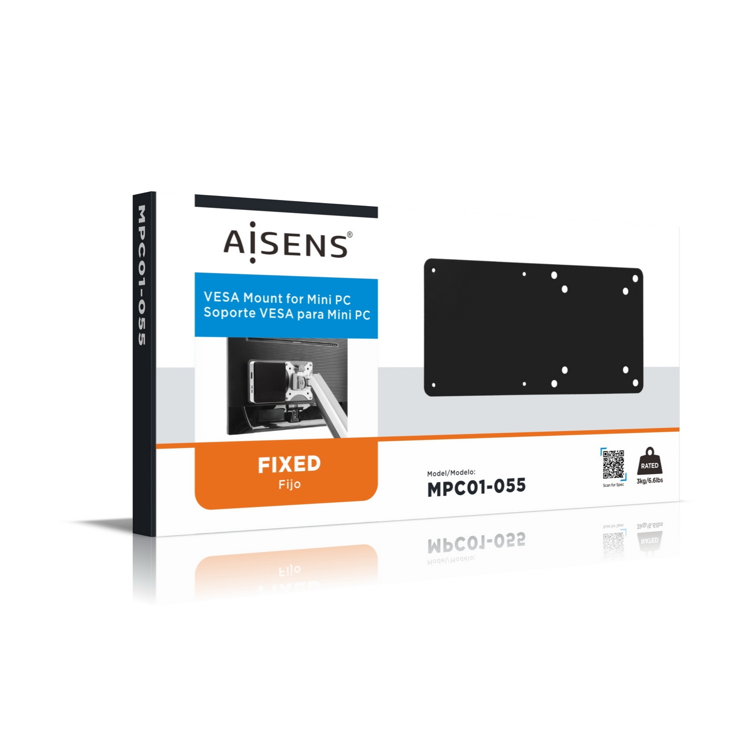 AISENS - Soporte VESA para MINI PC, Negro - AISENS®