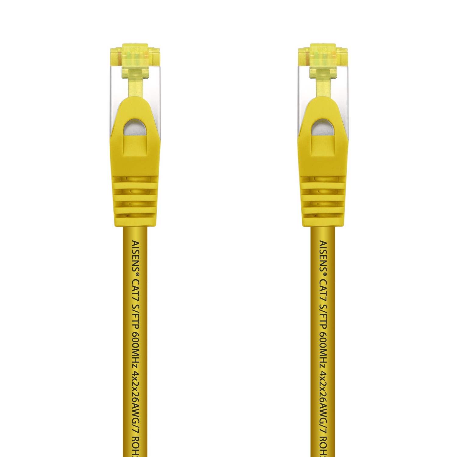 ACT Latiguillo CAT8 S/FTP Snagless amarillo con conectores RJ45 de 2 metros