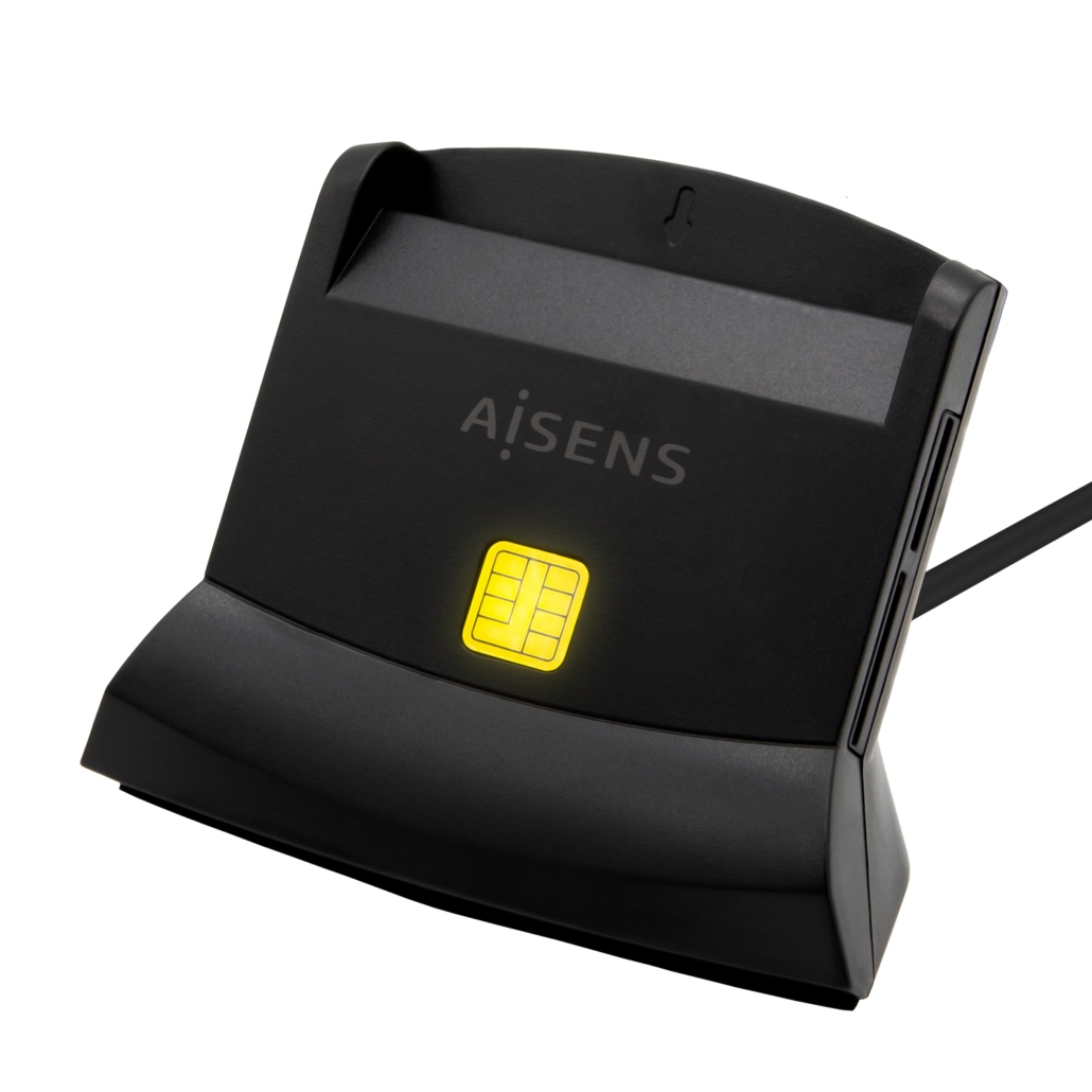 Lector de tarjetas inteligentes, adaptador de tarjeta SIM USB 4 en 1,  lector de tarjetas CAC Identiv ID de crédito militar, lector de tarjetas de