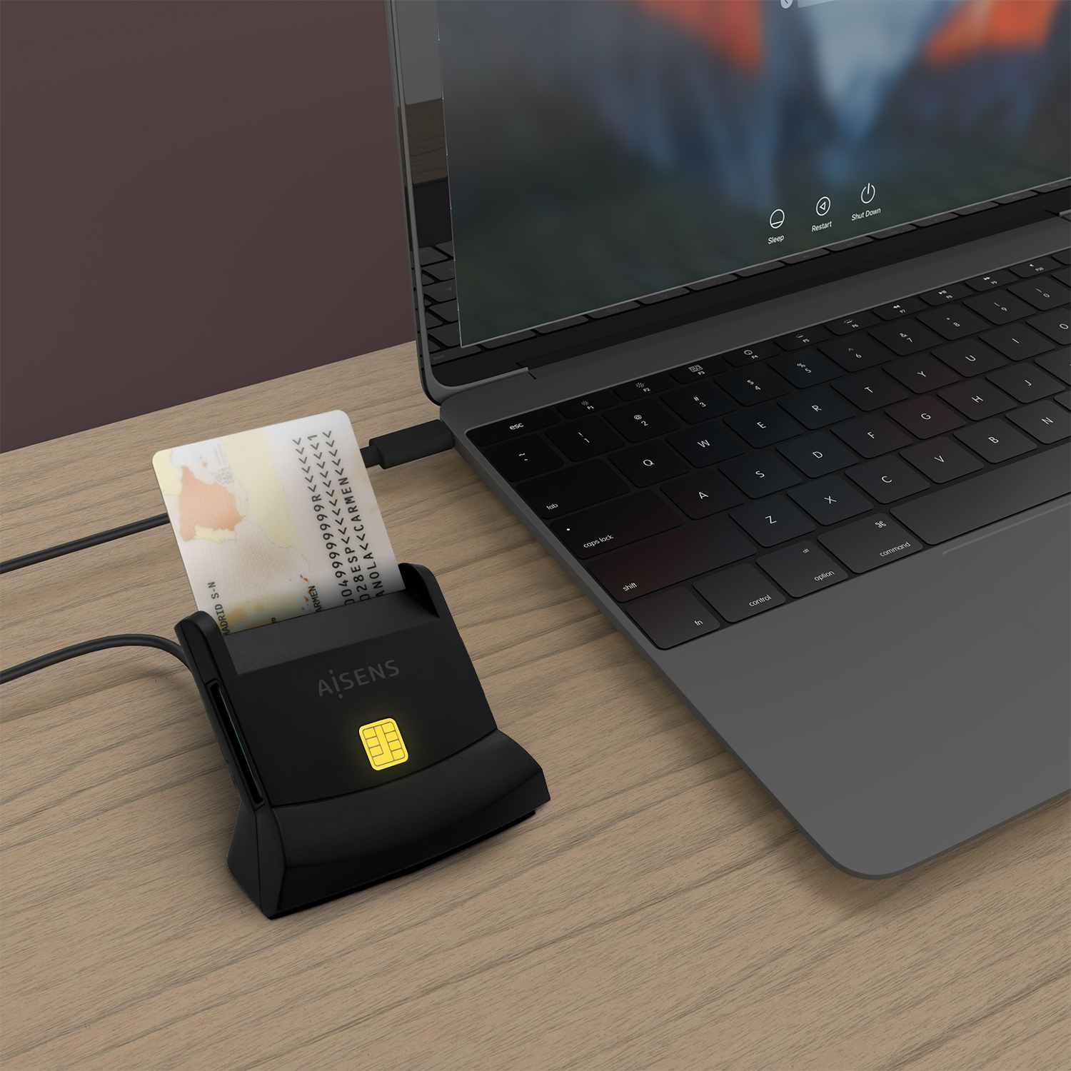 Lector de Tarjeta Inteligente DNI USB-C con lector de tarjetas -  latiendadelmayorista