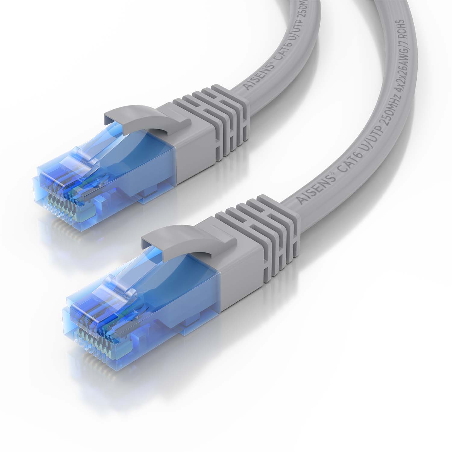 Cavo di rete Nanocable UTP Cat6 Rj45 25 cm Grigio