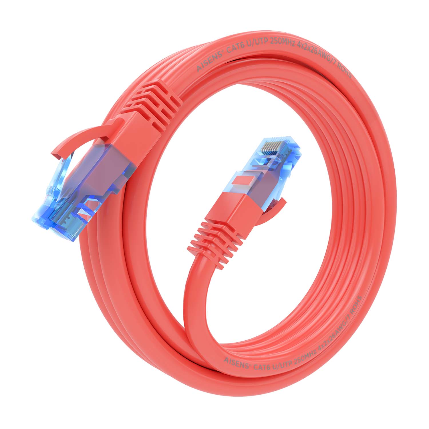 Cavo Rete AISENS Cat.6 UTP Rosso 1,5m | LATIGUILLO RJ45 AWG26 CCA | 1000Mbps Per Collegamento Internet Veloce