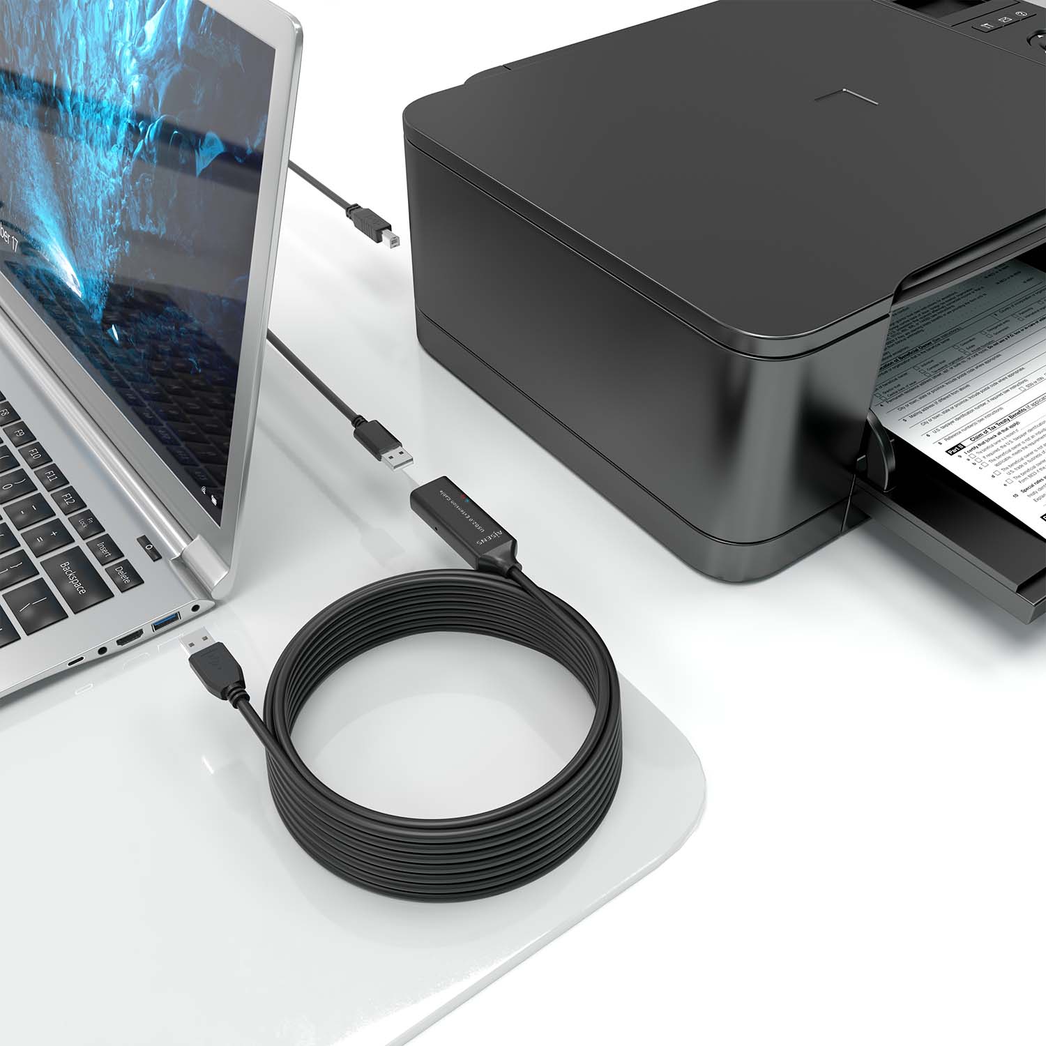 Cavo Prolunga USB 2.0 AISENS 10 Metri Con Amplificatore Di Segnale - Nero - 3