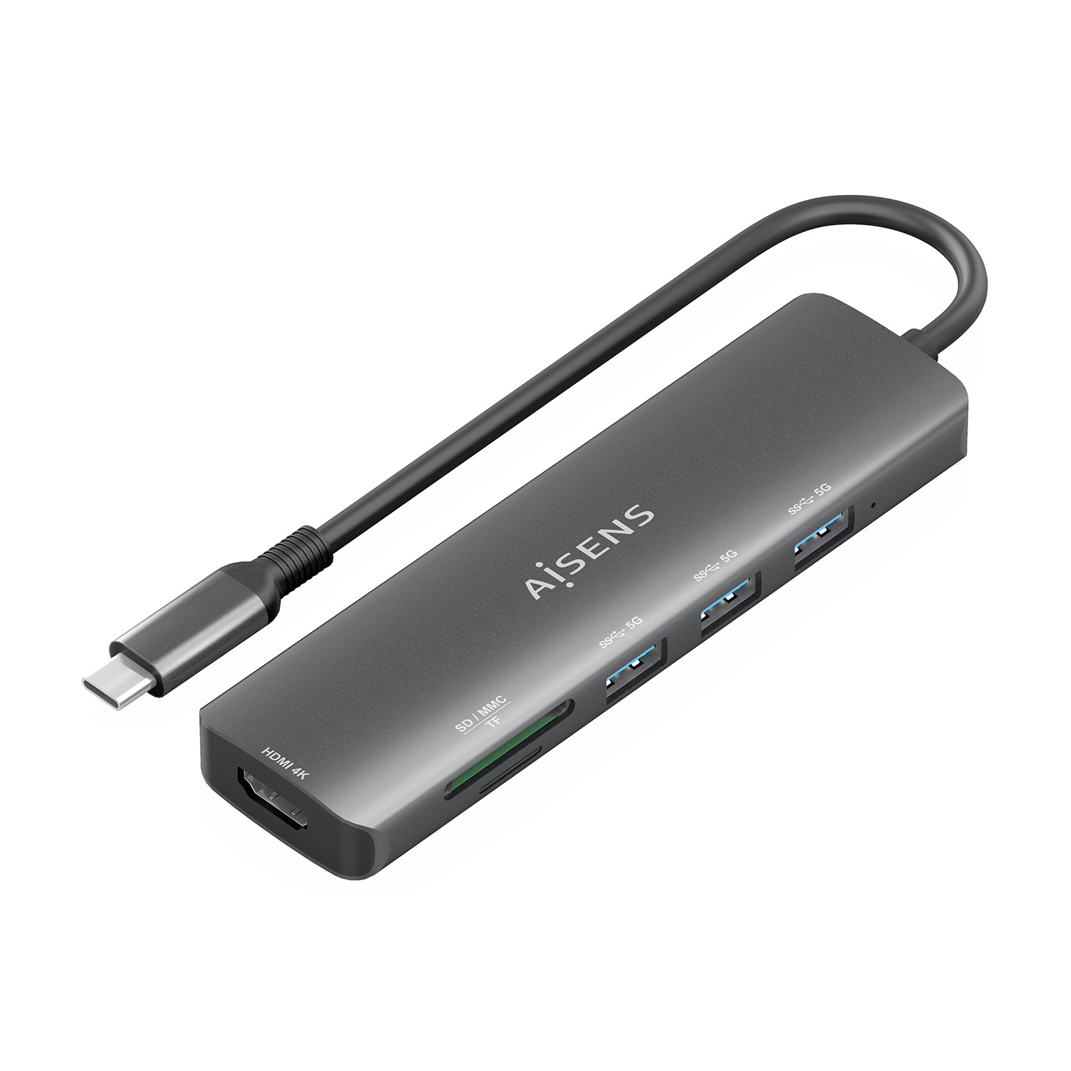 HUB USB-C Dock 6 en 1 para Todos tus Dispositivos - AISENS®